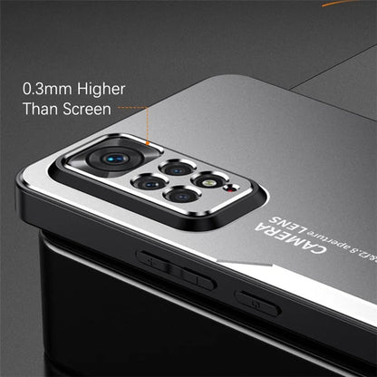 For Xiaomi Redmi Note 11 Pro Case Aluminium Alloy+TPU+PC Airbag Protection Phone Cover