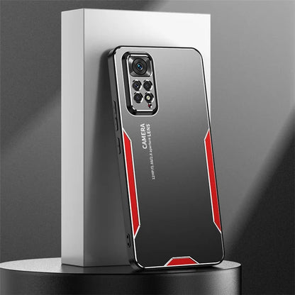 For Xiaomi Redmi Note 11 Pro Case Aluminium Alloy+TPU+PC Airbag Protection Phone Cover