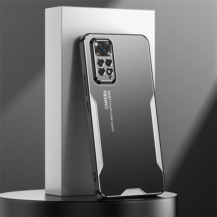 For Xiaomi Redmi Note 11S 4G Phone Case Frosted Drop Protection Aluminum Alloy Metal Shell