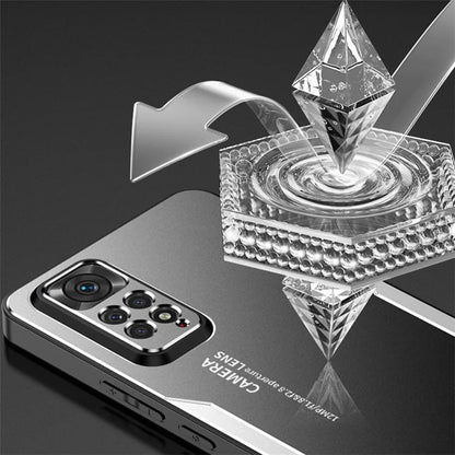 For Xiaomi Redmi Note 11S 4G Phone Case Frosted Drop Protection Aluminum Alloy Metal Shell