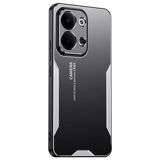 For Oppo Reno9 5G Phone Cover Hybrid Aluminum Alloy+TPU+PC Slim-Fit Case