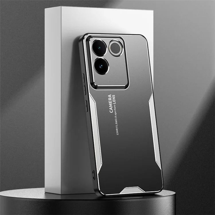 For vivo S17e 5G Cover PC+TPU+Aluminum Alloy Drop-resistant Back Case