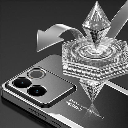 For vivo S17e 5G Cover PC+TPU+Aluminum Alloy Drop-resistant Back Case