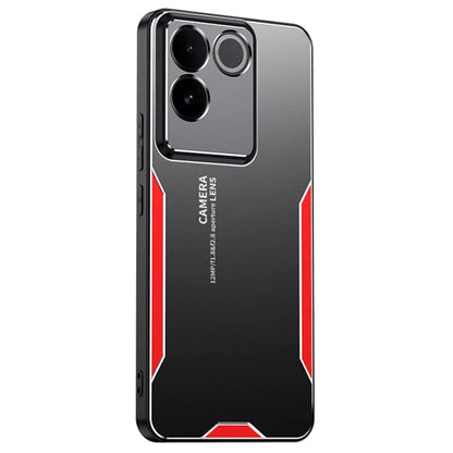 For vivo S17e 5G Cover PC+TPU+Aluminum Alloy Drop-resistant Back Case