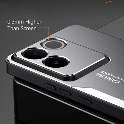 For vivo S17e 5G Cover PC+TPU+Aluminum Alloy Drop-resistant Back Case