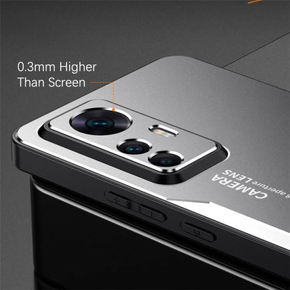 For Xiaomi Redmi K50 Ultra / 12T 5G Cell Phone Case Aluminum Alloy Dustproof Back Shell