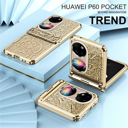Mechanical Legend Series for Huawei Pocket 2 PC Phone Case Electroplating Cover Hinge Design