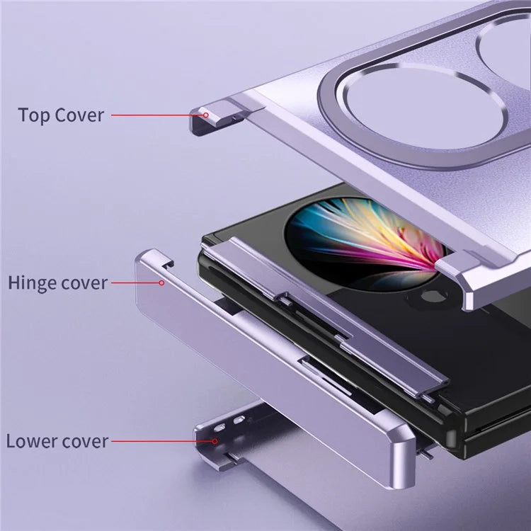 For Huawei Pocket 2 Phone Case Hinge Protection Electroplating Cover