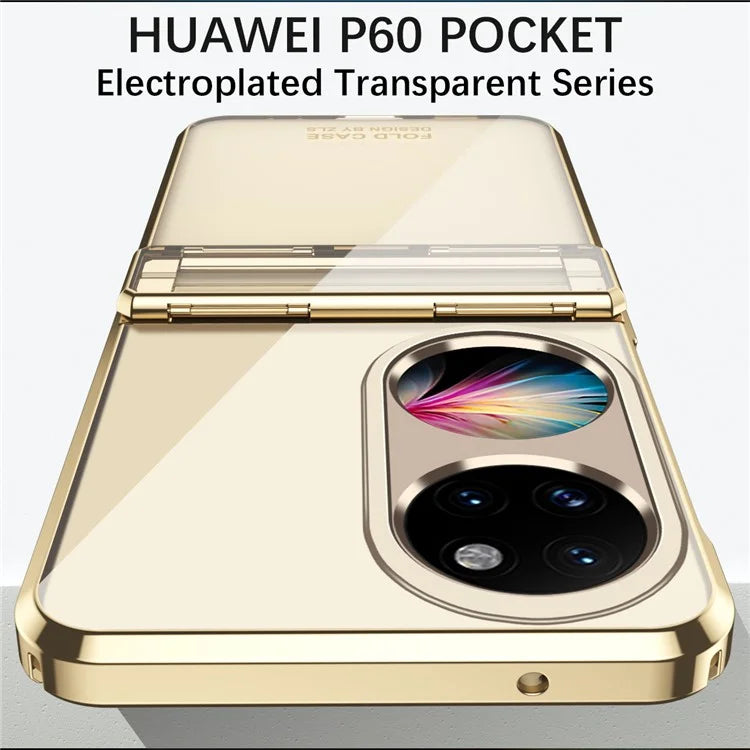 For Huawei Pocket 2 Electroplating Case Hard PC Shockproof Protective Phone Cover