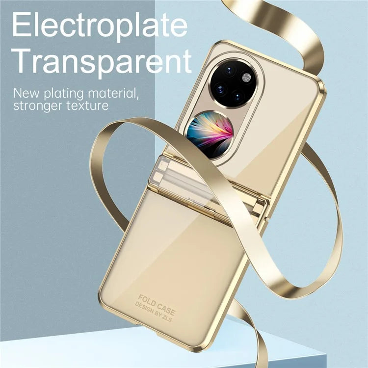 For Huawei Pocket 2 Electroplating Case Hard PC Shockproof Protective Phone Cover