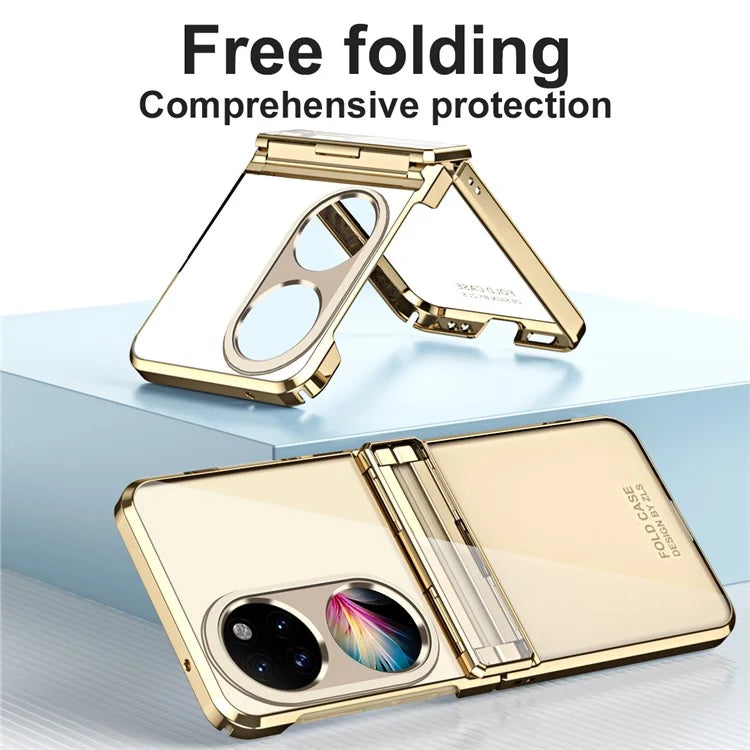 For Huawei Pocket 2 Electroplating Case Hard PC Shockproof Protective Phone Cover