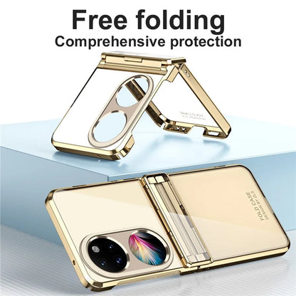 For Huawei Pocket 2 Electroplating Case Hard PC Shockproof Protective Phone Cover