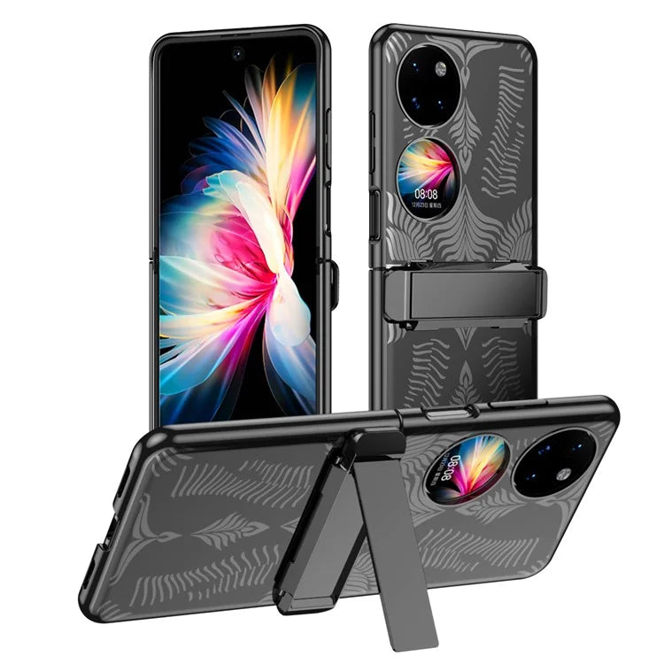 For Huawei Pocket 2 Case Wing Pattern Kickstand Phone Cover