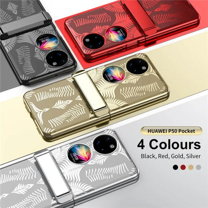 For Huawei Pocket 2 Case Wing Pattern Kickstand Phone Cover