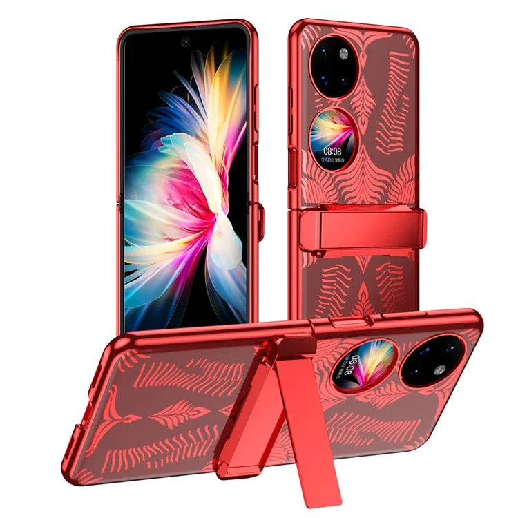 For Huawei Pocket 2 Case Wing Pattern Kickstand Phone Cover