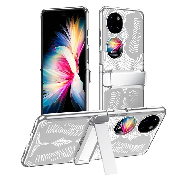 For Huawei Pocket 2 Case Wing Pattern Kickstand Phone Cover