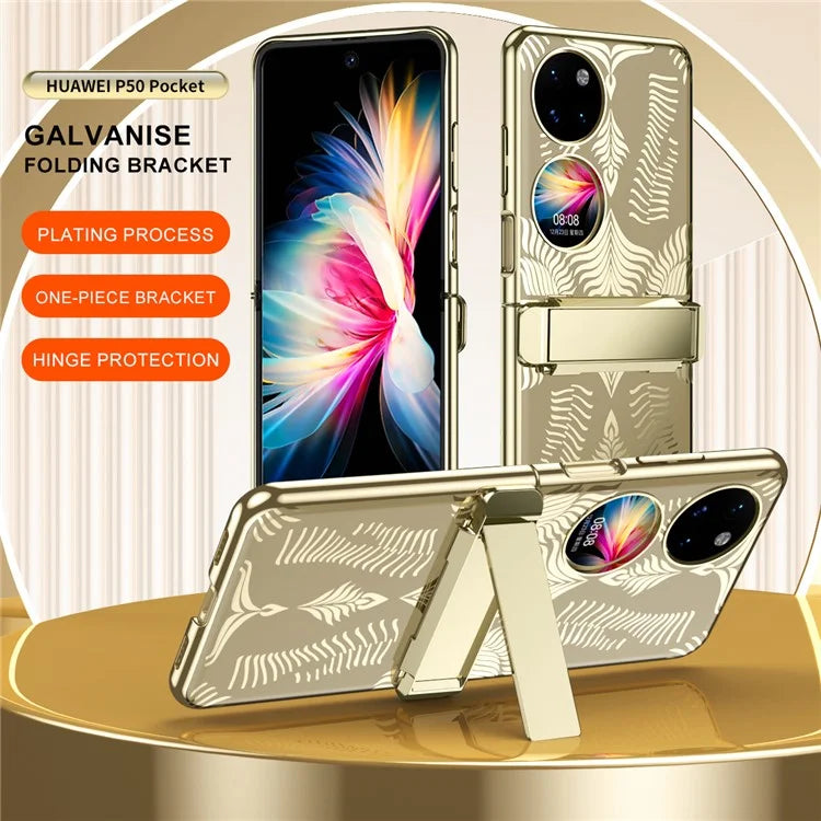 For Huawei Pocket 2 Case Wing Pattern Kickstand Phone Cover
