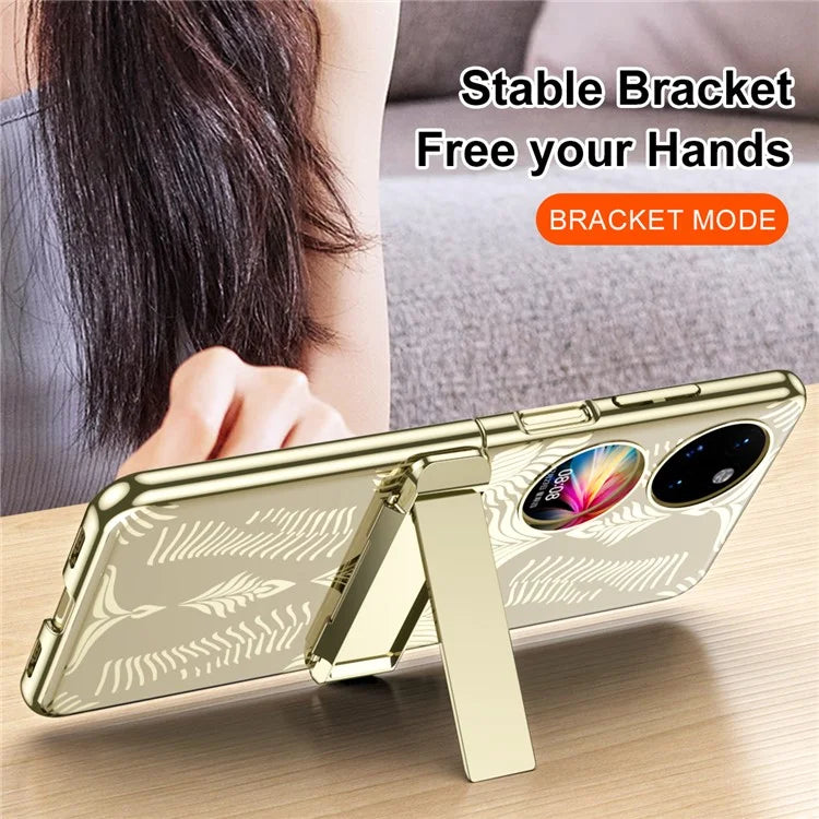 For Huawei Pocket 2 Case Wing Pattern Kickstand Phone Cover