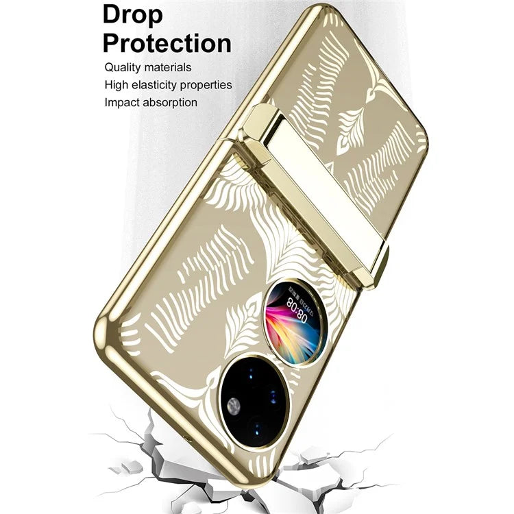 For Huawei Pocket 2 Case Wing Pattern Kickstand Phone Cover
