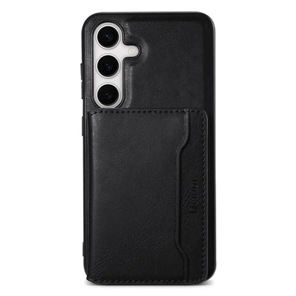 DENIOR For Samsung Galaxy S24 Magnetic Case Kickstand Phone Cover 2 in 1 Detachable Wallet Back