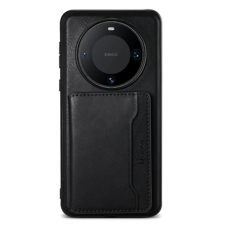 DENIOR For Huawei Mate 60 Pro / Pro+ Magnetic Case Detachable Card Bag Phone Cover