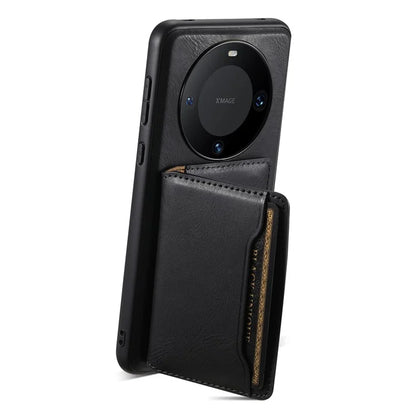 DENIOR For Huawei Mate 60 Pro / Pro+ Magnetic Case Detachable Card Bag Phone Cover