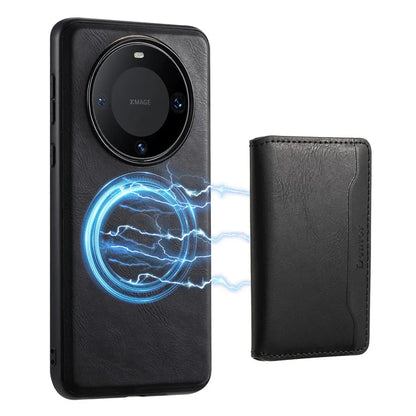 DENIOR For Huawei Mate 60 Pro / Pro+ Magnetic Case Detachable Card Bag Phone Cover