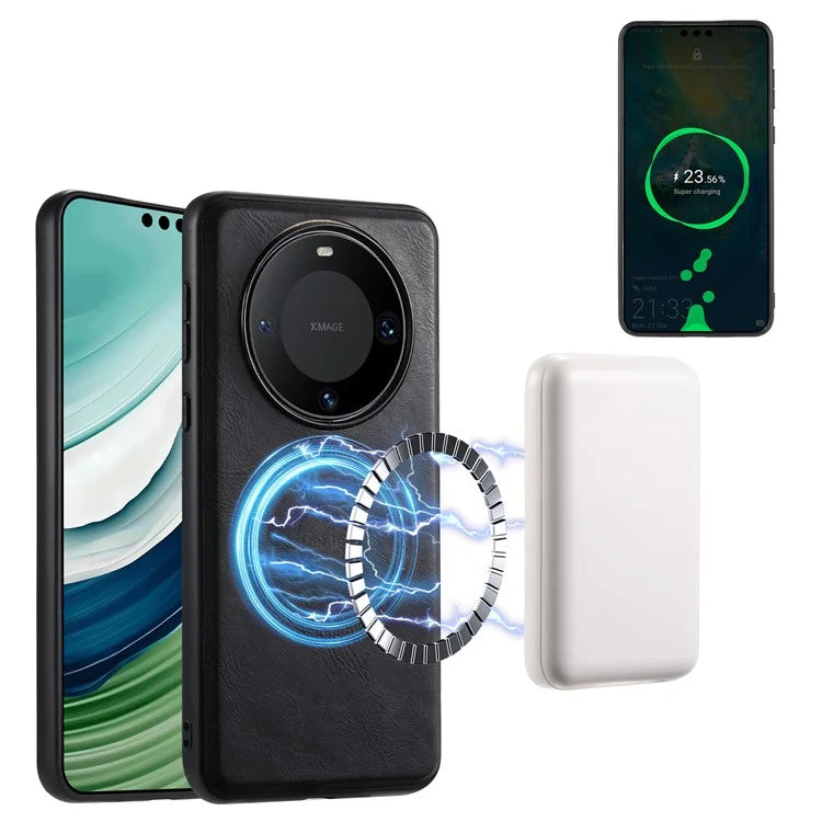 DENIOR For Huawei Mate 60 Pro / Pro+ Magnetic Case Detachable Card Bag Phone Cover