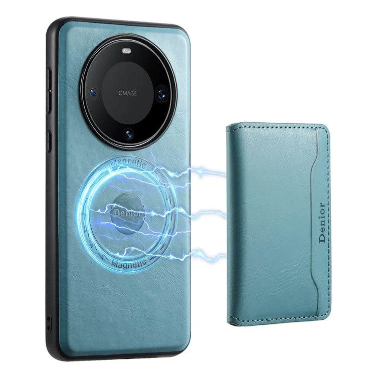 DENIOR For Huawei Mate 60 Pro / Pro+ Magnetic Case Detachable Card Bag Phone Cover