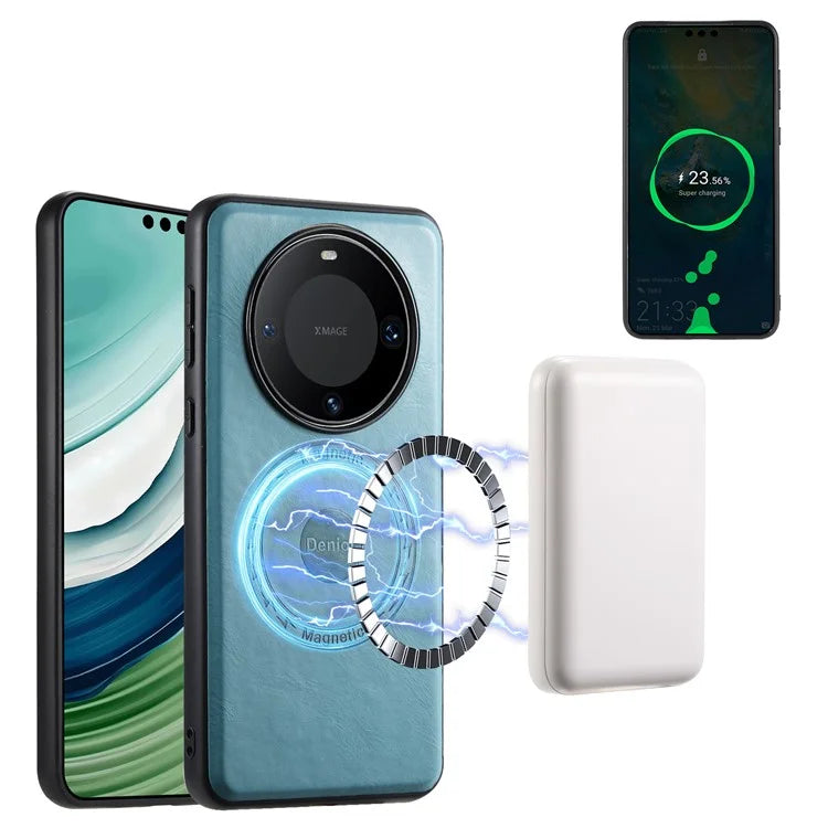 DENIOR For Huawei Mate 60 Pro / Pro+ Magnetic Case Detachable Card Bag Phone Cover