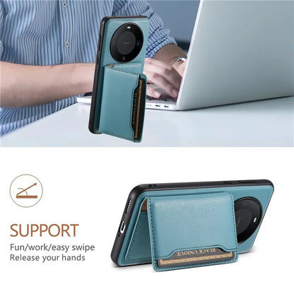 DENIOR For Huawei Mate 60 Pro / Pro+ Magnetic Case Detachable Card Bag Phone Cover