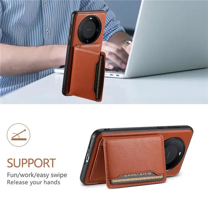 DENIOR For Huawei Mate 60 Pro / Pro+ Magnetic Case Detachable Card Bag Phone Cover