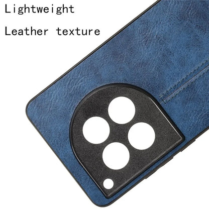 For OnePlus 12 5G Phone Cover Cowhide Texture Stitching Line Anti-fall Back Case