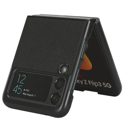 For Samsung Galaxy Z Flip3 5G Case PU Leather Card Holder Phone Back Cover