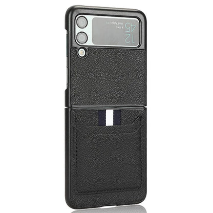 For Samsung Galaxy Z Flip3 5G Case PU Leather Card Holder Phone Back Cover