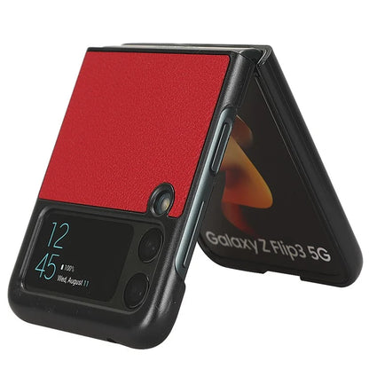For Samsung Galaxy Z Flip3 5G Case PU Leather Card Holder Phone Back Cover