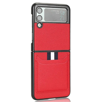 For Samsung Galaxy Z Flip3 5G Case PU Leather Card Holder Phone Back Cover