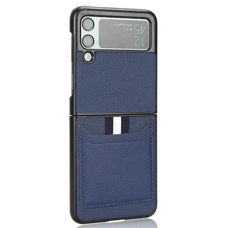 For Samsung Galaxy Z Flip3 5G Case PU Leather Card Holder Phone Back Cover