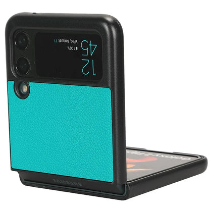 For Samsung Galaxy Z Flip3 5G Case PU Leather Card Holder Phone Back Cover