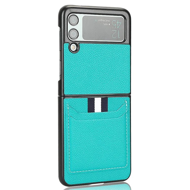For Samsung Galaxy Z Flip3 5G Case PU Leather Card Holder Phone Back Cover