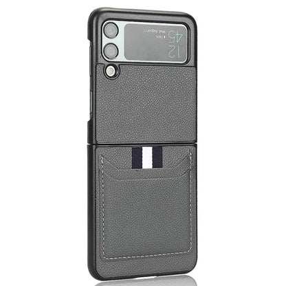 For Samsung Galaxy Z Flip3 5G Case PU Leather Card Holder Phone Back Cover