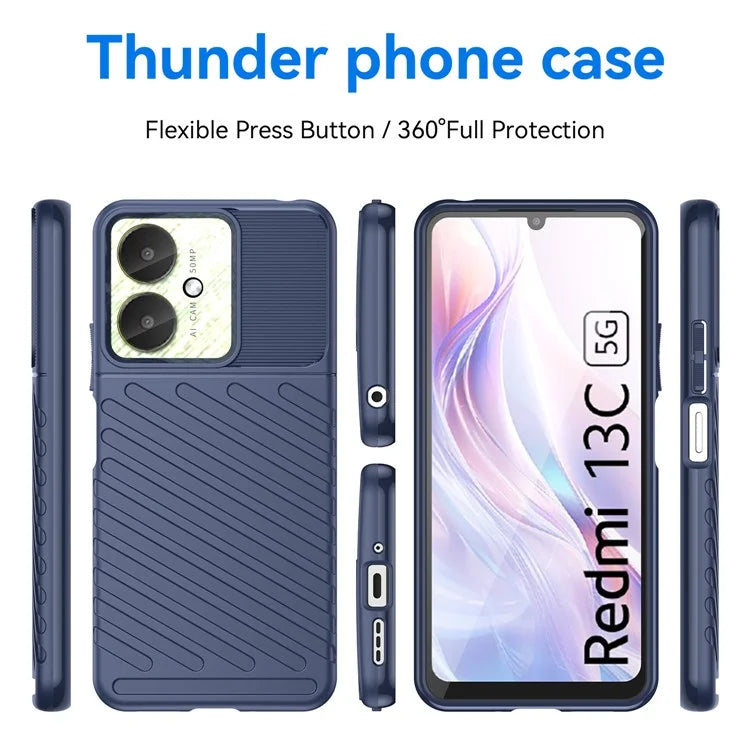Thunder Series For Xiaomi Redmi 13C 4G / 13C 5G / Poco C65 4G Case Soft TPU Phone Back Cover