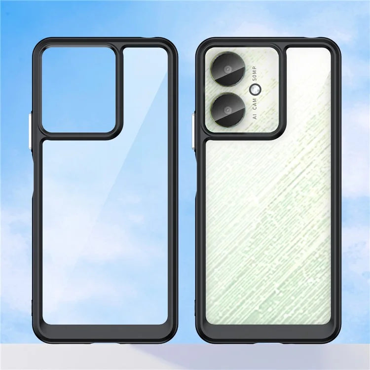 For Xiaomi Redmi 13C 4G / 13C 5G / 13R 5G / Poco C65 4G Hybrid Case TPU+Acrylic Phone Back Cover
