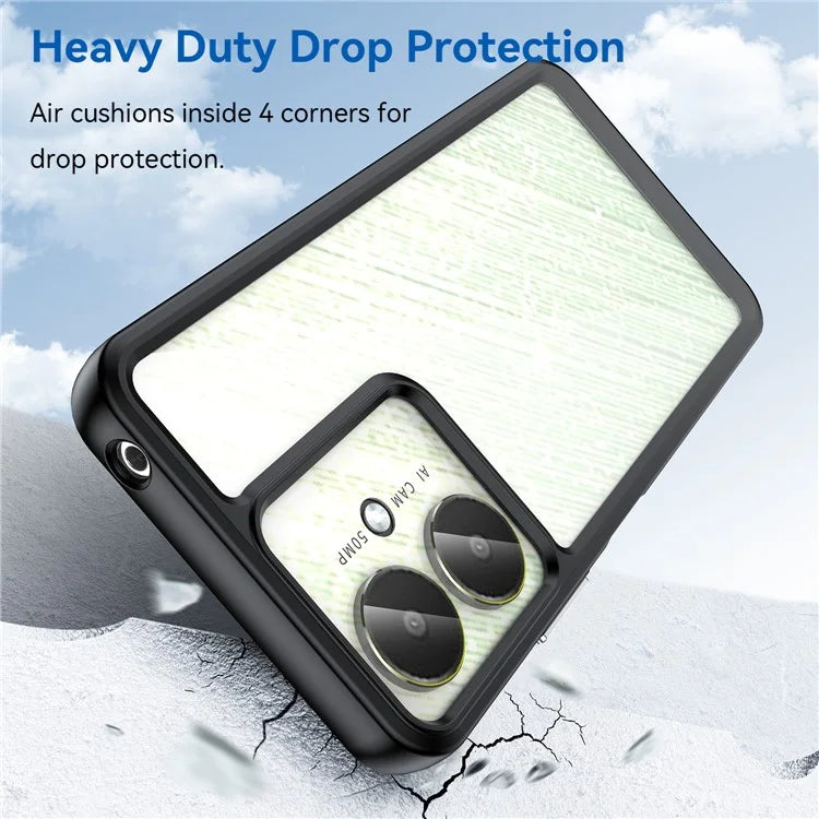 For Xiaomi Redmi 13C 4G / 13C 5G / 13R 5G / Poco C65 4G Hybrid Case TPU+Acrylic Phone Back Cover