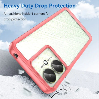 For Xiaomi Redmi 13C 4G / 13C 5G / 13R 5G / Poco C65 4G Hybrid Case TPU+Acrylic Phone Back Cover