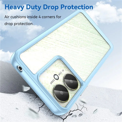 For Xiaomi Redmi 13C 4G / 13C 5G / 13R 5G / Poco C65 4G Hybrid Case TPU+Acrylic Phone Back Cover