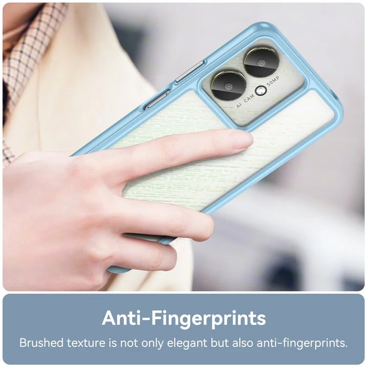For Xiaomi Redmi 13C 4G / 13C 5G / 13R 5G / Poco C65 4G Hybrid Case TPU+Acrylic Phone Back Cover
