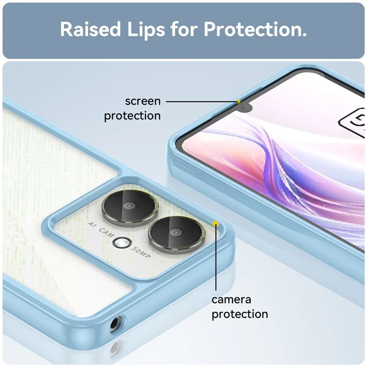 For Xiaomi Redmi 13C 4G / 13C 5G / 13R 5G / Poco C65 4G Hybrid Case TPU+Acrylic Phone Back Cover