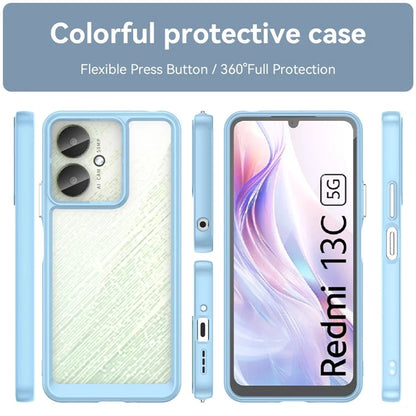 For Xiaomi Redmi 13C 4G / 13C 5G / 13R 5G / Poco C65 4G Hybrid Case TPU+Acrylic Phone Back Cover