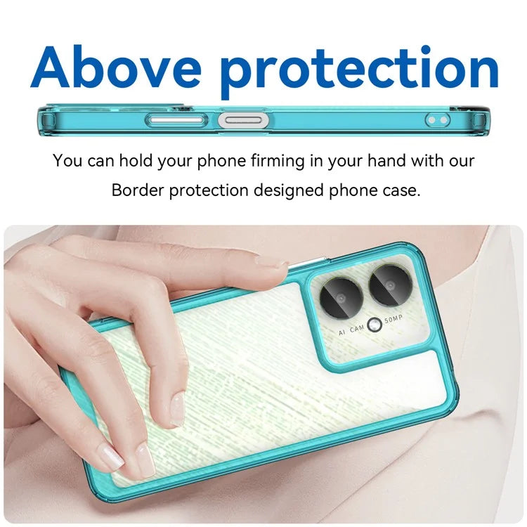 For Xiaomi Redmi 13C 4G / 13C 5G / 13R 5G / Poco C65 4G Hybrid Case TPU+Acrylic Phone Back Cover